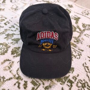 adidas Black Cap with Multicolor Embroidered Details